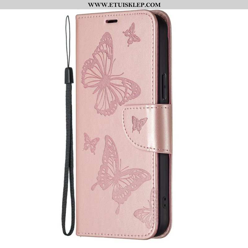 Etui Folio do Samsung Galaxy S23 Plus 5G Gigantyczne Motyle